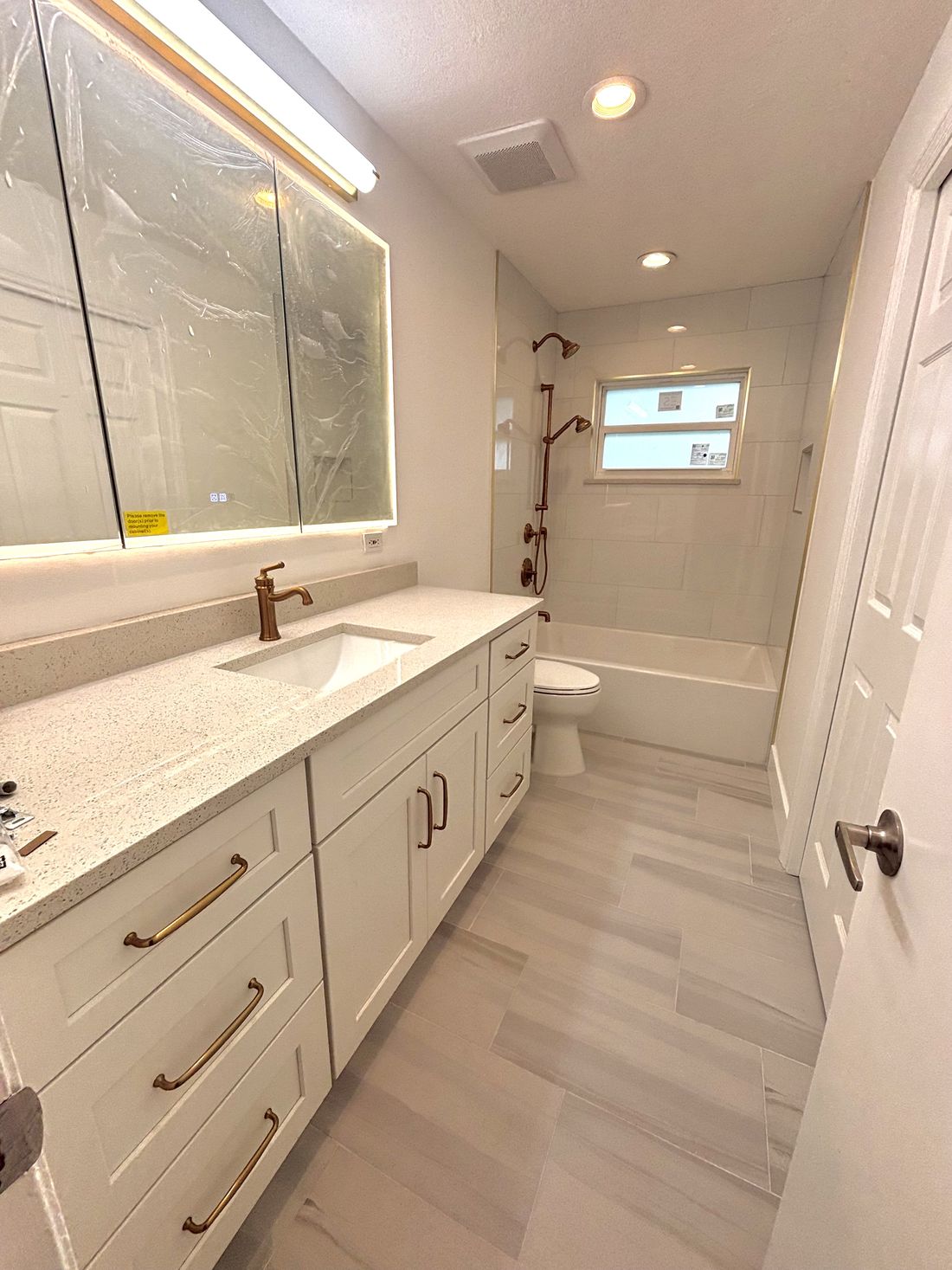 Full bathroom remodel by Berrian Construction
